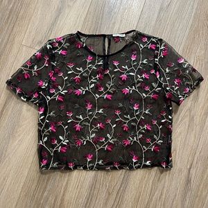 flower see-trough top